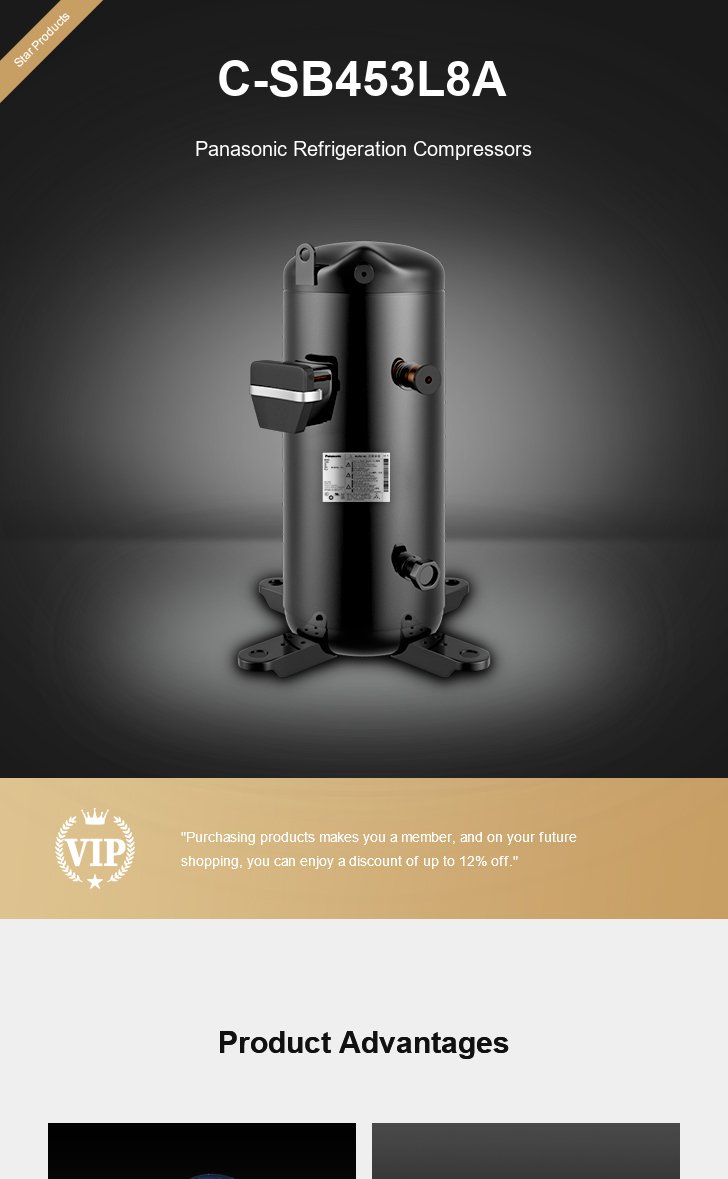 Panasonic Compressor C-SB453L8A, technical parameters pdf, structure diagram